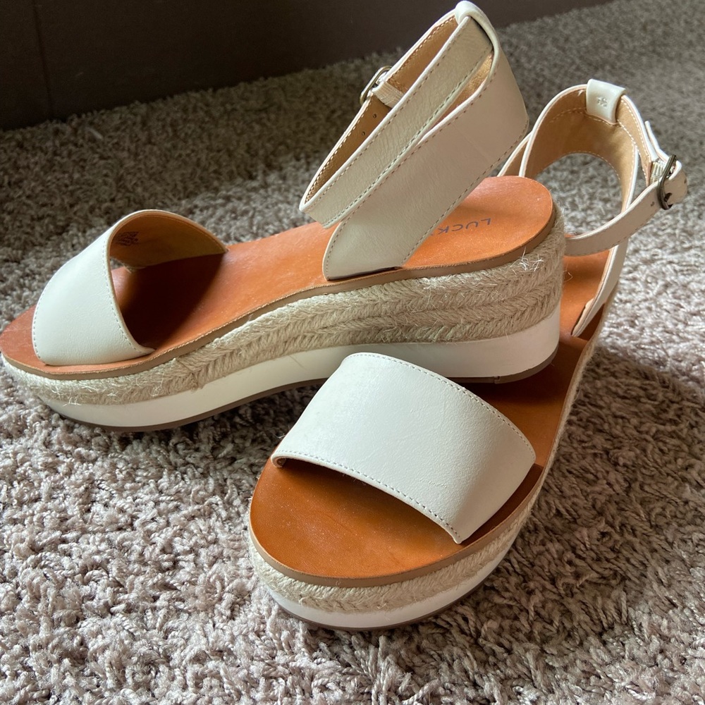 Lucky Brand wedge Espadrilles, NWOT, 7.5